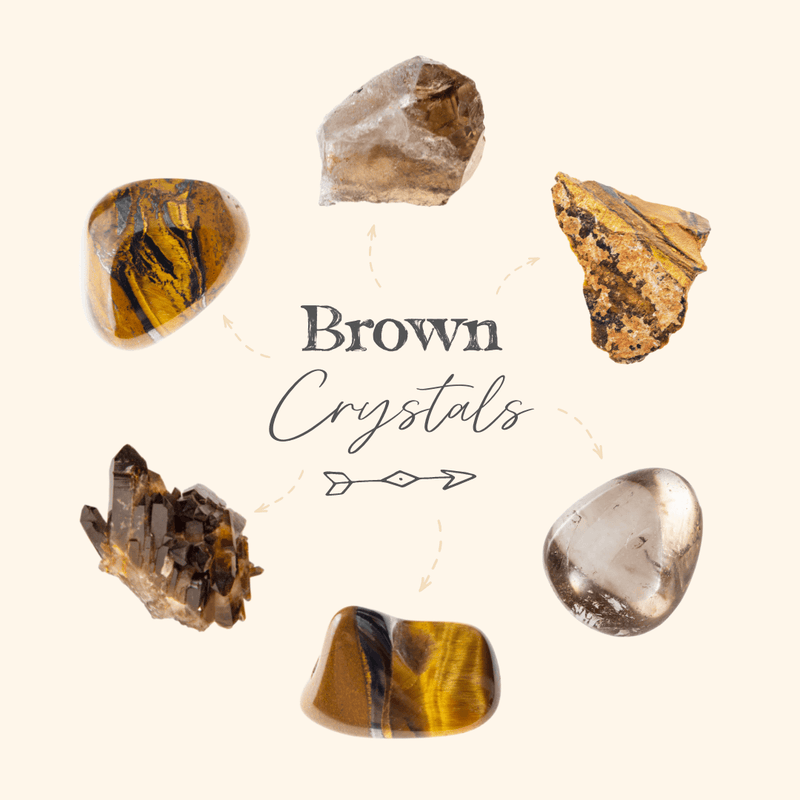 Let The Grounding Energies Of These Earthy Brown Crystals Help You Find Your Feet And Stand Strong! π€ - Luna Tide Handmade Crystal Jewellery