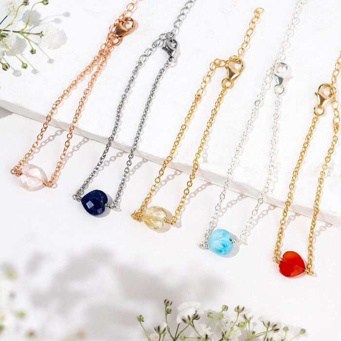 Custom Crystal Heart Bracelet