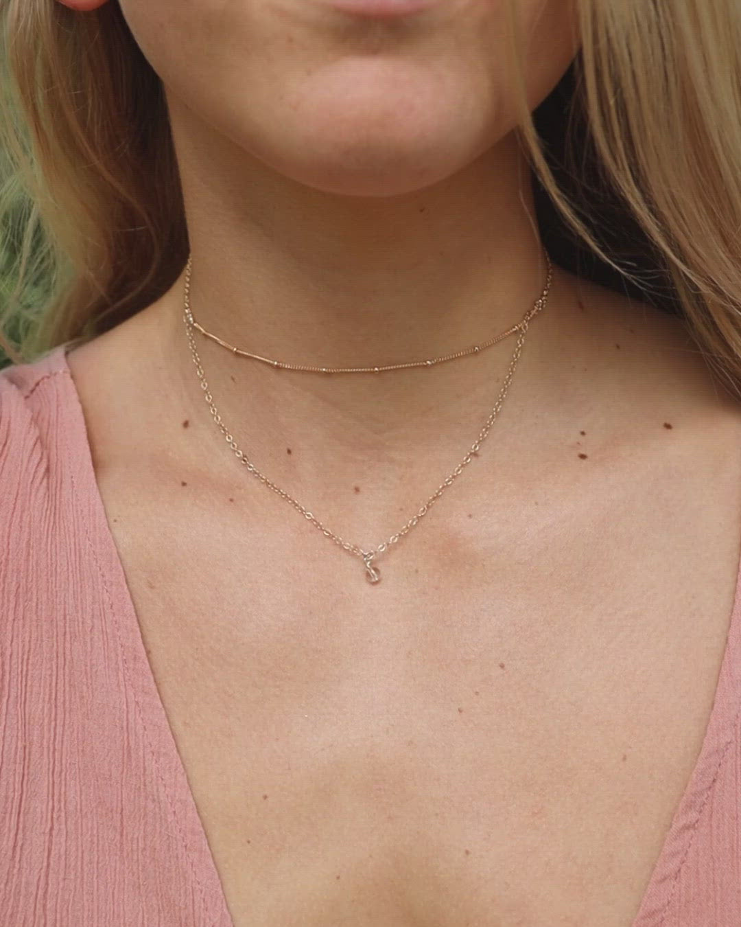 Crystal Quartz Gemstone Chain Layered Choker Necklace