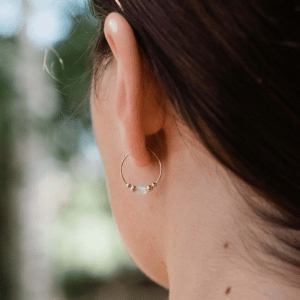 Rainbow Moonstone Earrings