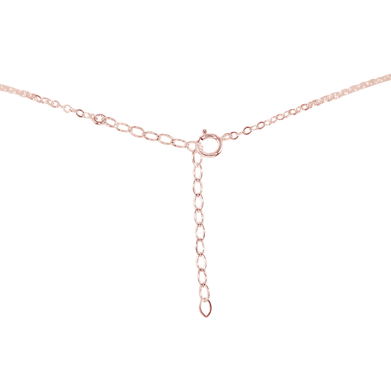 Dainty Pink Peruvian Opal Lariat Necklace