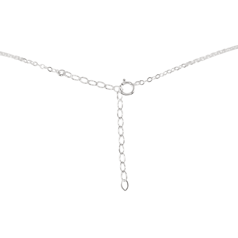 White Howlite Gemstone Chain Layered Choker Necklace