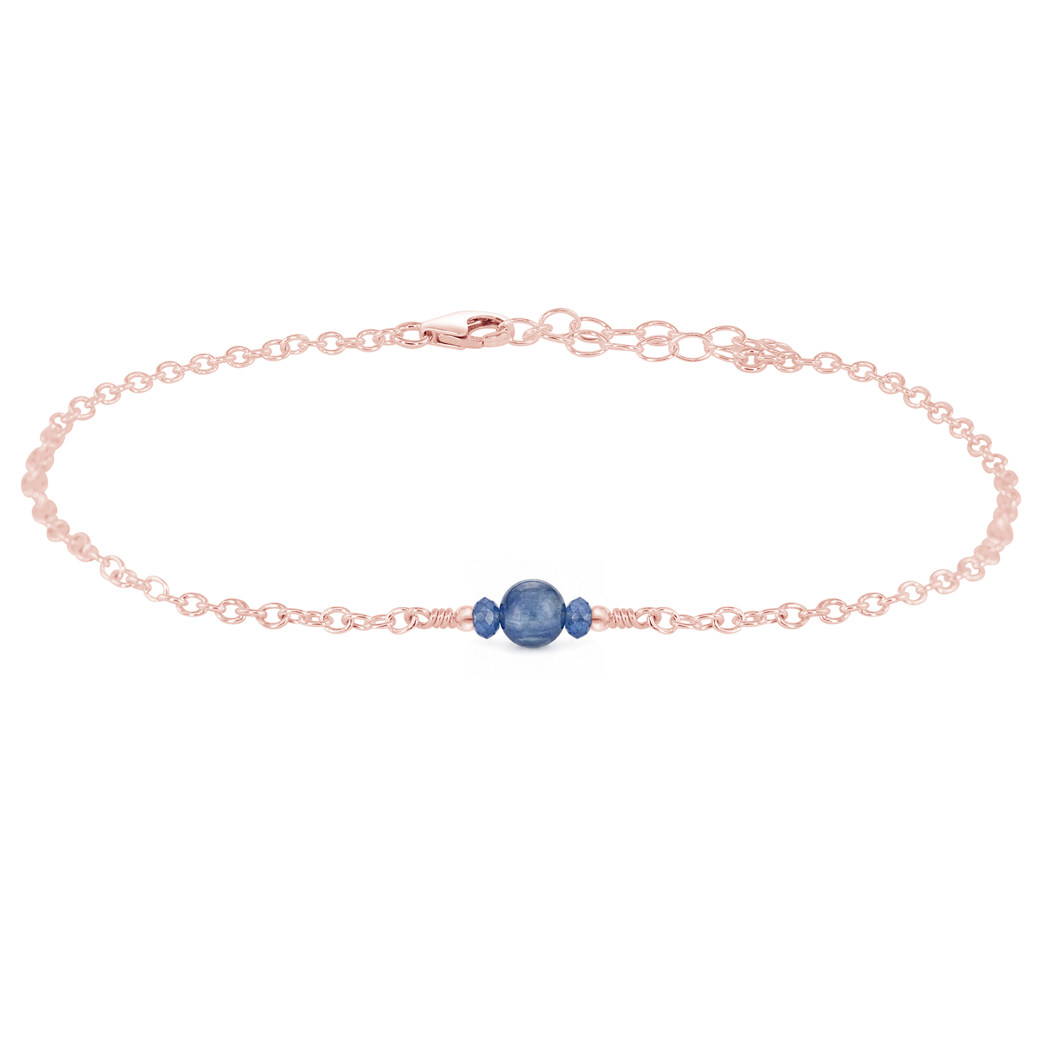 Dainty Kyanite Gemstone Anklet