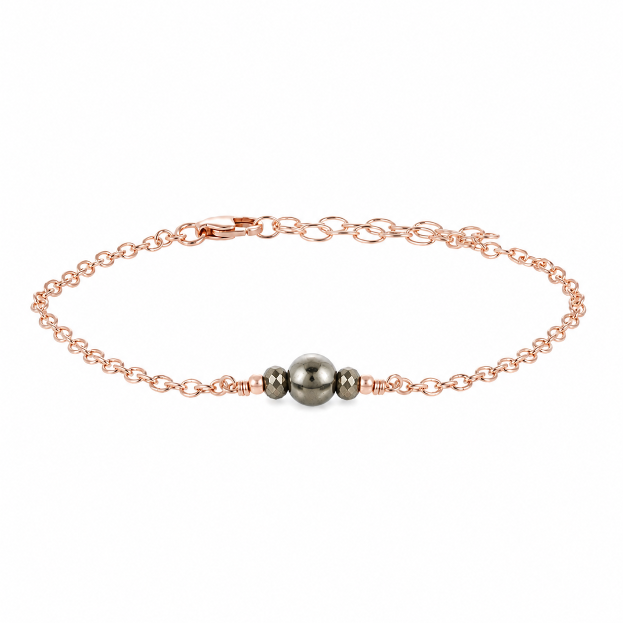 Dainty Pyrite Gemstone Bracelet
