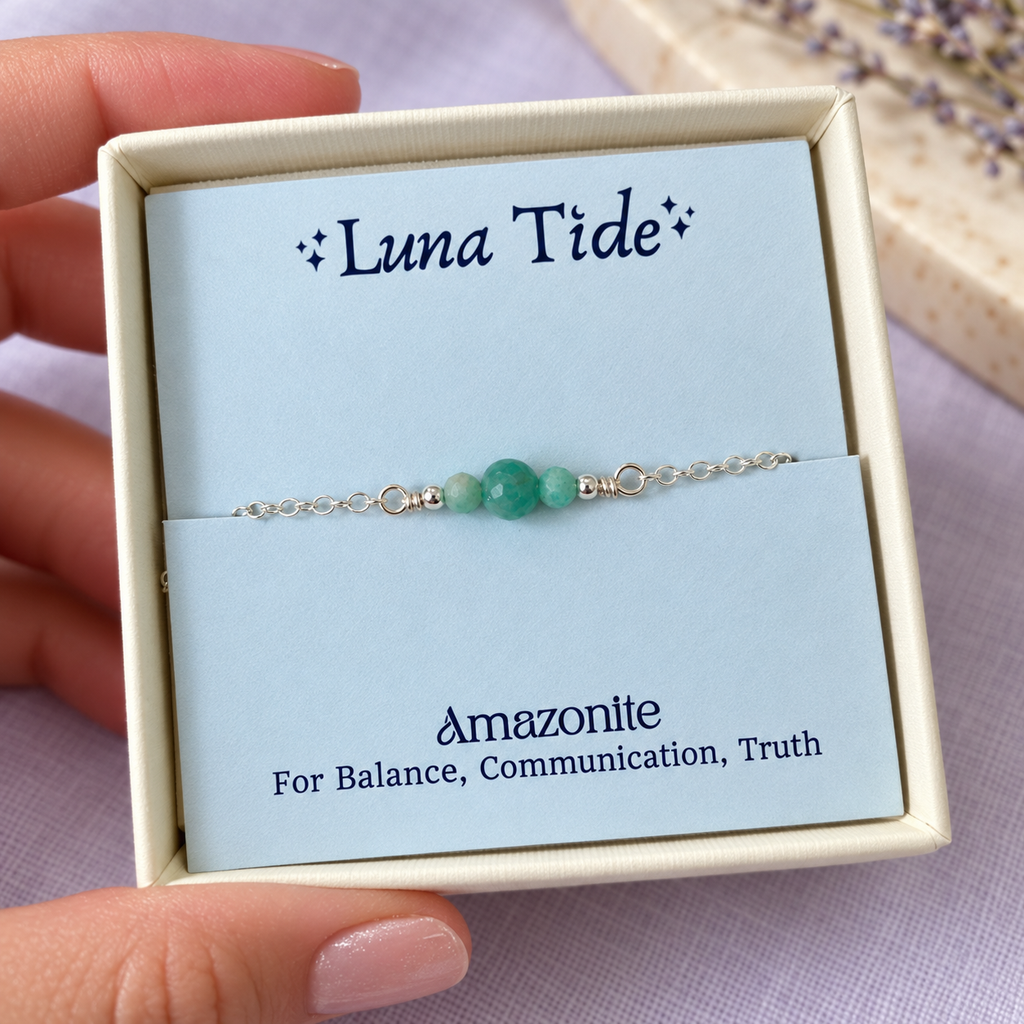Dainty Amazonite Gemstone Bracelet