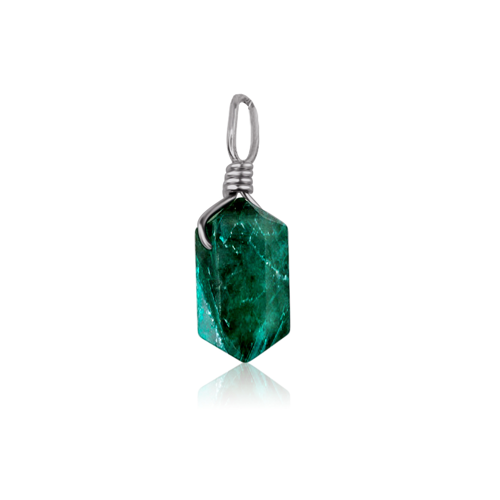 Emerald Mini Double Terminated Crystal Point Pendant
