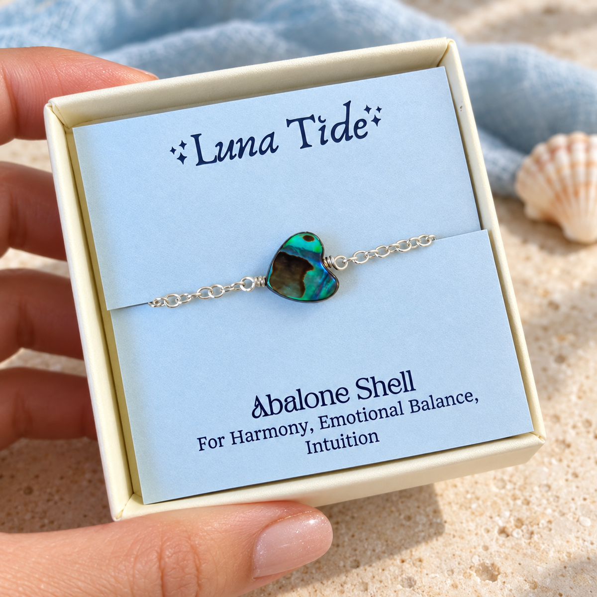 Abalone Shell Heart Bracelet
