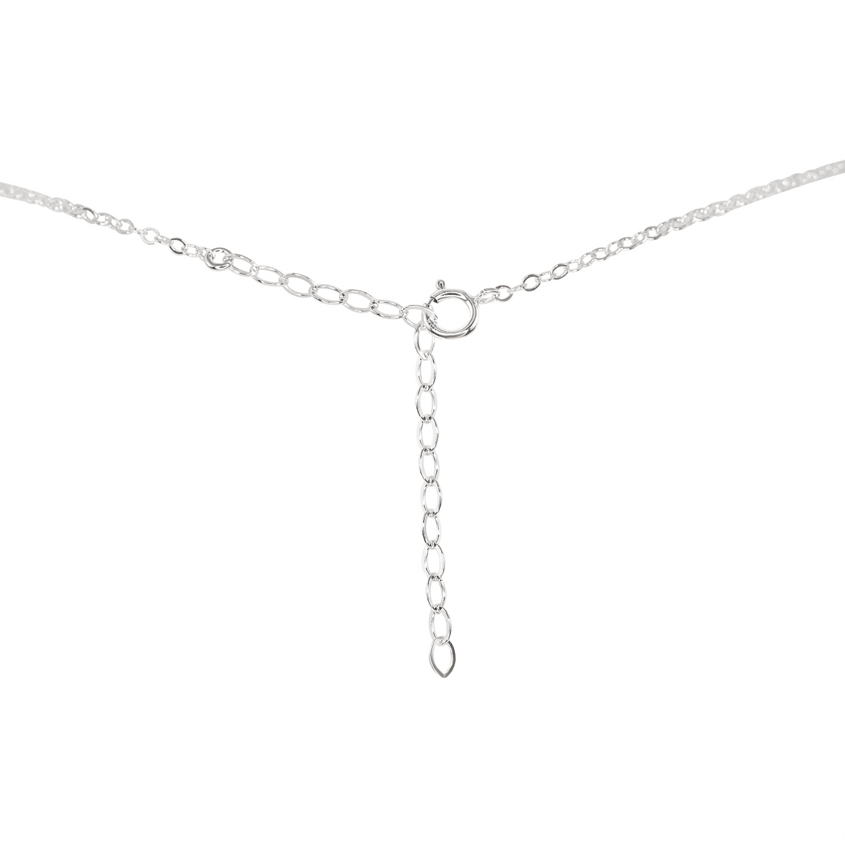 Dainty Larimar Lariat Necklace - Dainty Larimar Lariat Necklace - Sterling Silver - Luna Tide Handmade Crystal Jewellery