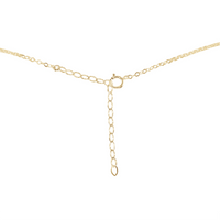Labradorite Gemstone Chain Layered Choker Necklace - Labradorite Gemstone Chain Layered Choker Necklace - Sterling Silver - Luna Tide Handmade Crystal Jewellery