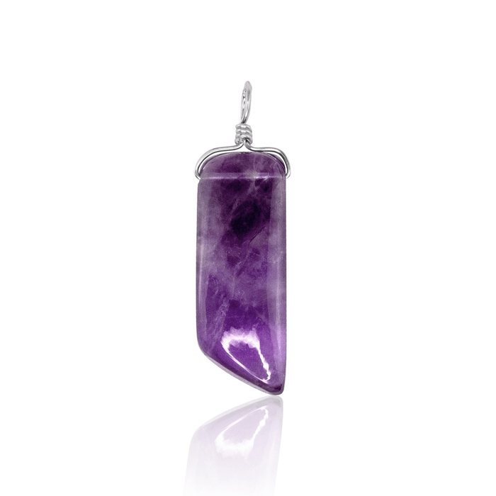 Amethyst Smooth Point Crystal Pendant