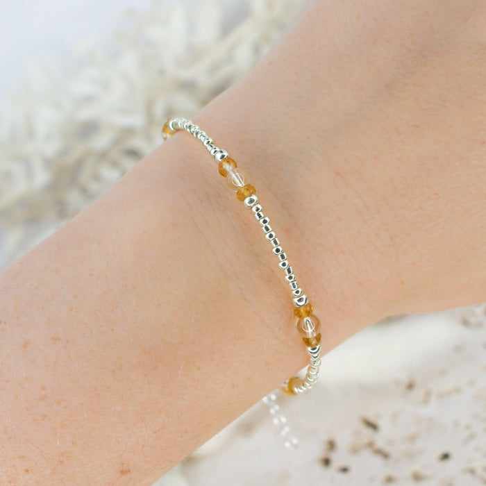 Citrine Ancient Tides Bracelet - Citrine Ancient Tides Bracelet - 14k Gold Fill - Luna Tide Handmade Crystal Jewellery