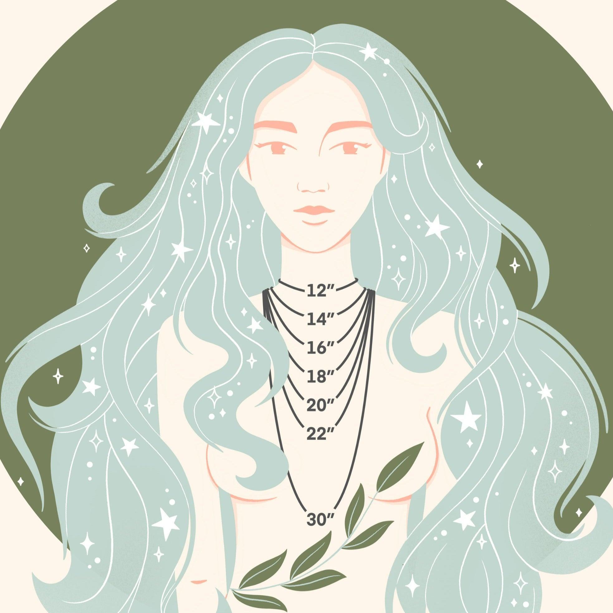 Faceted Bead Bar Necklace - Luna Tide Handmade Jewellery