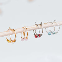 Tiny Bead Hoops - 14K Gold Fill - Sterling Silver - Stainless Steel - 14K Rose Gold Fill - Luna Tide Handmade Jewellery