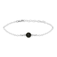Dainty Bracelet - Lava - Sterling Silver - Luna Tide Handmade Jewellery