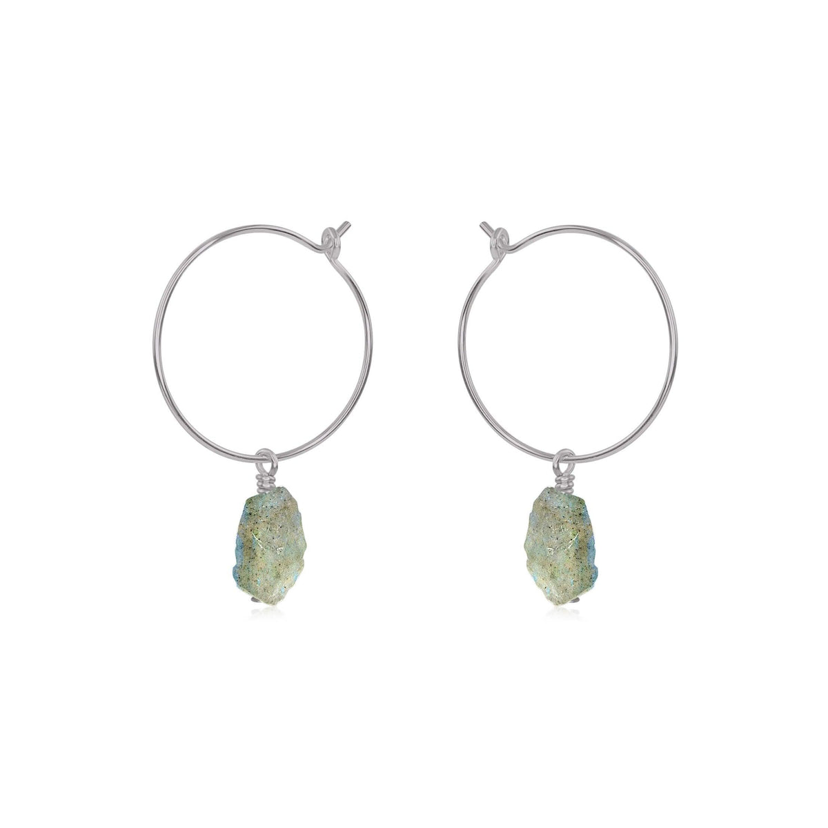 Labradorite hoop earrings clearance