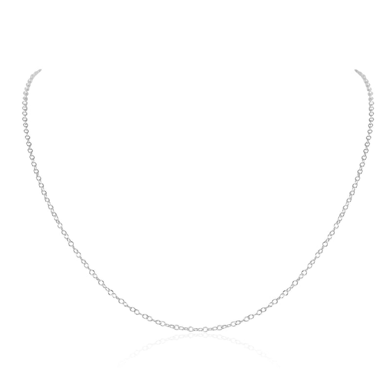 Simple Chain Necklace - Sterling Silver - Luna Tide Handmade Jewellery