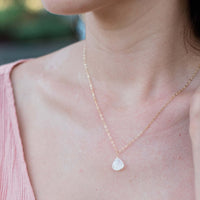 Teardrop Necklace - 14K Gold Fill - Luna Tide Handmade Jewellery